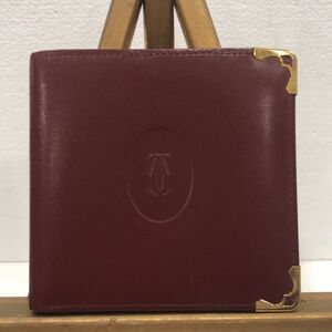 Cartier Bi Fold Leather Wallet EUC